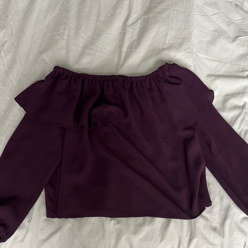 Aritzia Off-Shoulder Purple Women's blouse